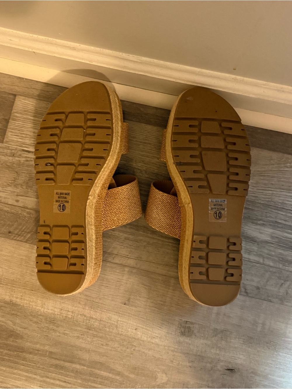 Soda Tan Woven Double-Buckle Slide Sandals - Picture 3 of 3